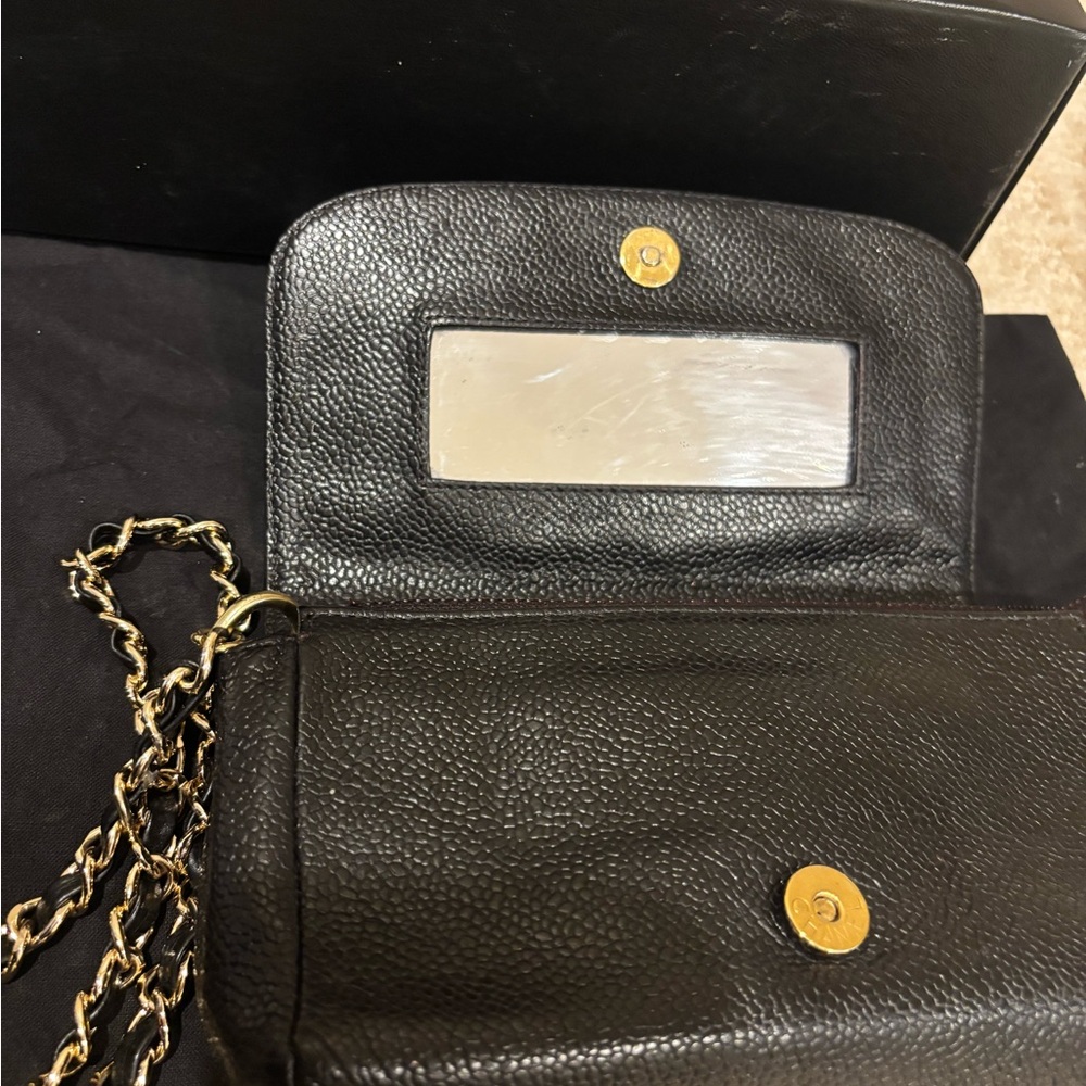Chanel Black Leather Chain Bag - Picture 5 of 15
